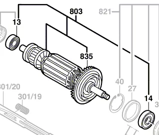 Induit réf. 1 604 010 A90 BOSCH